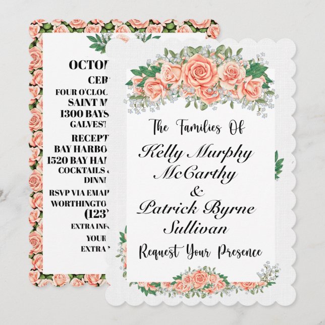 Un Día Agradable Para Una Invitación A La Boda (Anverso / Reverso)