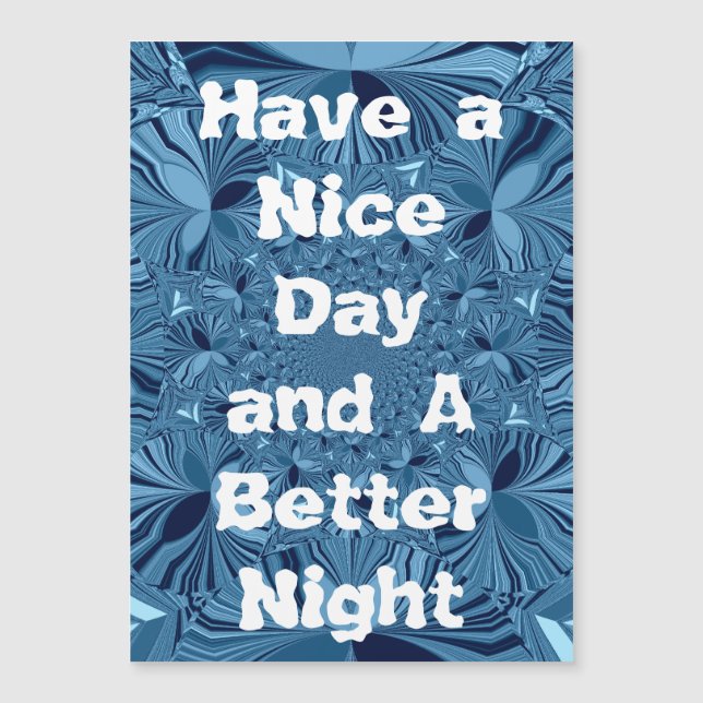 Un día agradable y una noche mejor (Anverso)