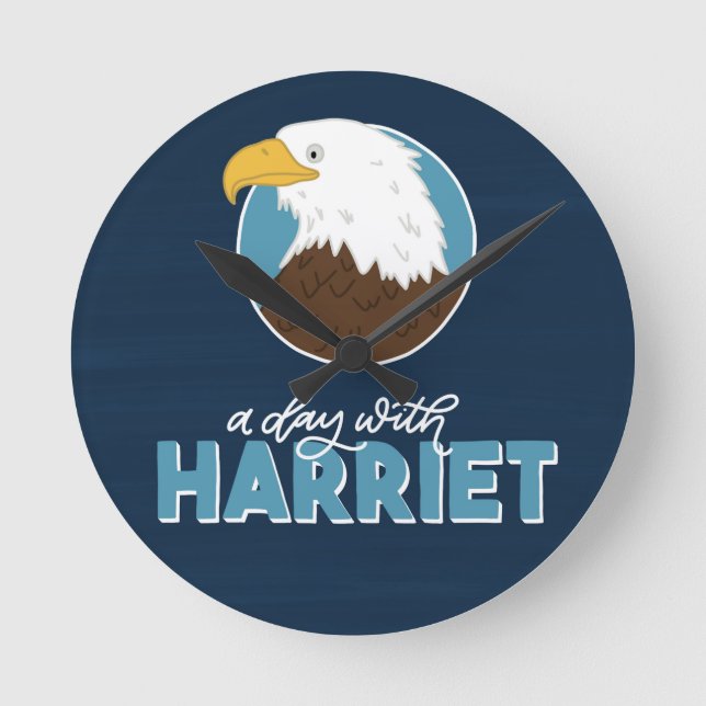 Un día con reloj de pared de habitación Harriet (Anverso)