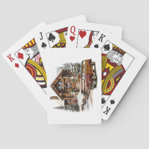 Un día de invierno jugando cartas