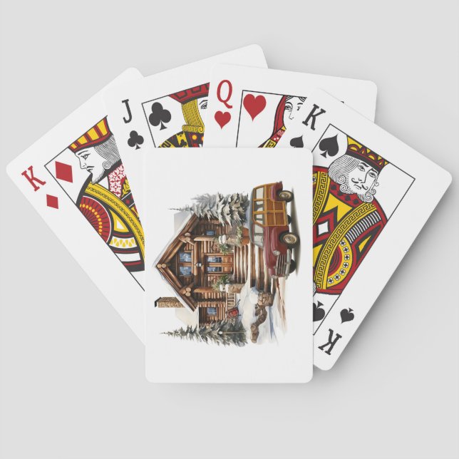 Un día de invierno jugando cartas (Reverso)