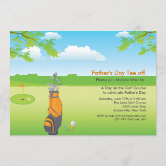 Un día de invitación del día de padre del golf