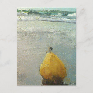 Un día de pera en la playa con tarjeta postal de t