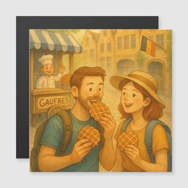 Un día dulce en las tarjetas magnéticas belgas (Anverso/Reverso)