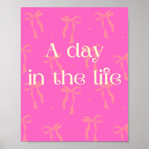 Un día en el arte del muro Poster de la vida en ro
