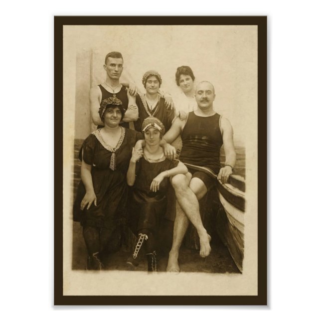 Un día en la foto impresa en la playa (Frente)