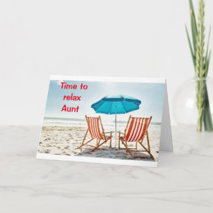 *UN DÍA EN LA PLAYA* TARJETA DE CUMPLEAÑOS DE LA T