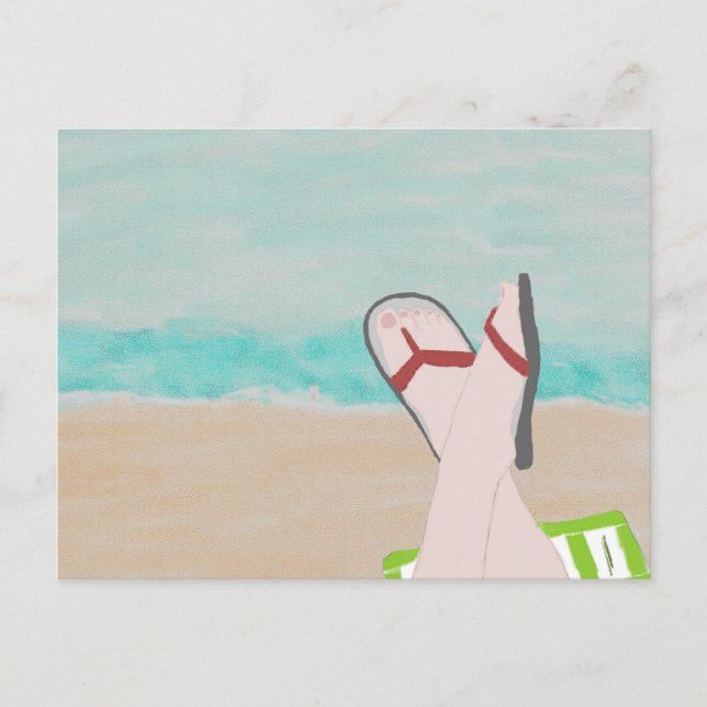 Un día en la postal de la playa (Anverso)