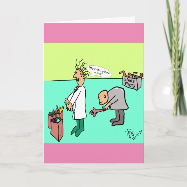 Un día en la vida de la tarjeta de felicitación Dr (Anverso)