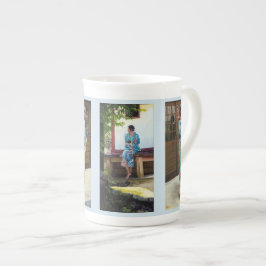 "Un día en taza fina de la porcelana de Kyoto"