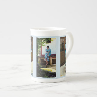 "Un día en taza fina de la porcelana de Kyoto"