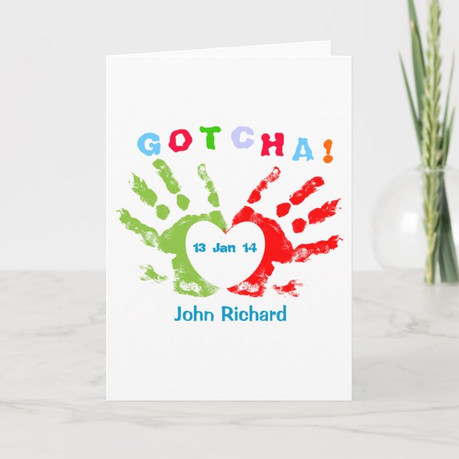 ¡Un día! Invitación de adopción (Anverso)