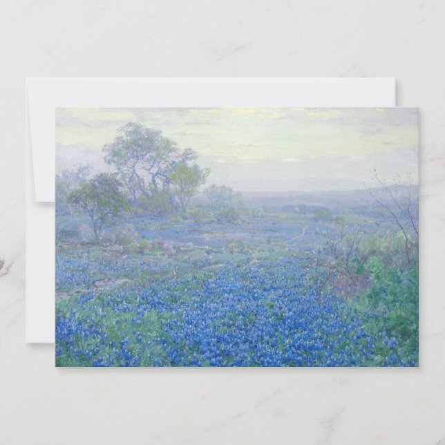Un día nublado, Bluebonnets | Julian Onderdonk (Anverso)