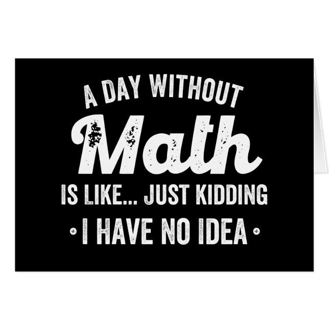 un día sin matemáticas es como una broma, no (Anverso (Horizontal))
