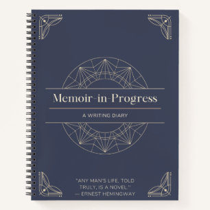 Un diario elegante para comenzar sus memorias y pe
