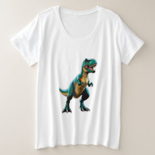 Un dinosaurio que posa como un famoso poster de ci