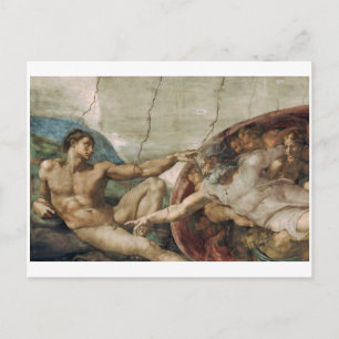 Un dios curioso.  Postal