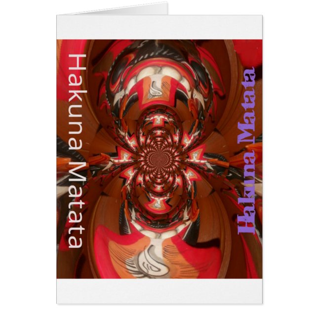 Un diseño africano divertido y colorido (Frente)