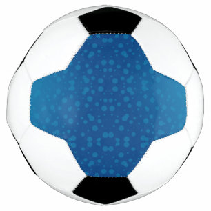 Un diseño de balón de fútbol con negro y blanco