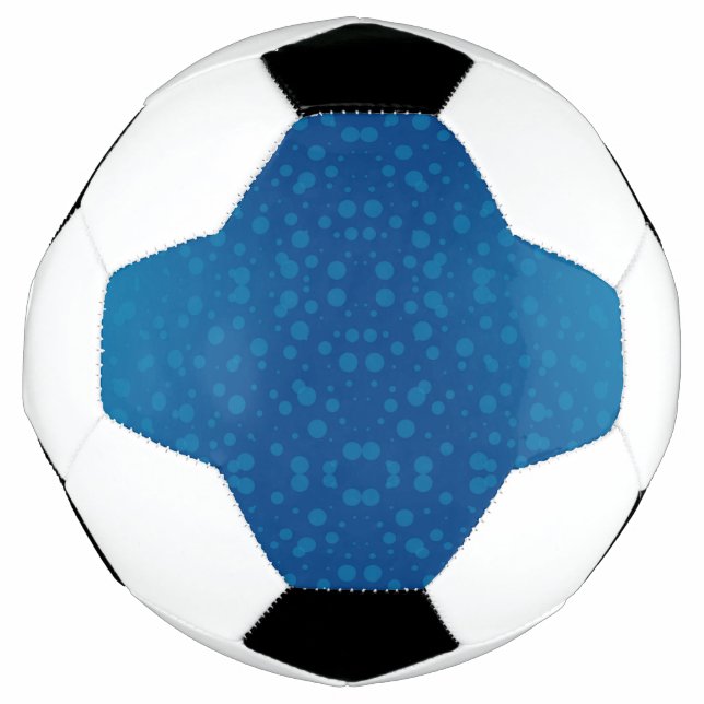 Un diseño de balón de fútbol con negro y blanco (Anverso)