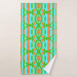 Un diseño de impresión de tela multicolor vibrante