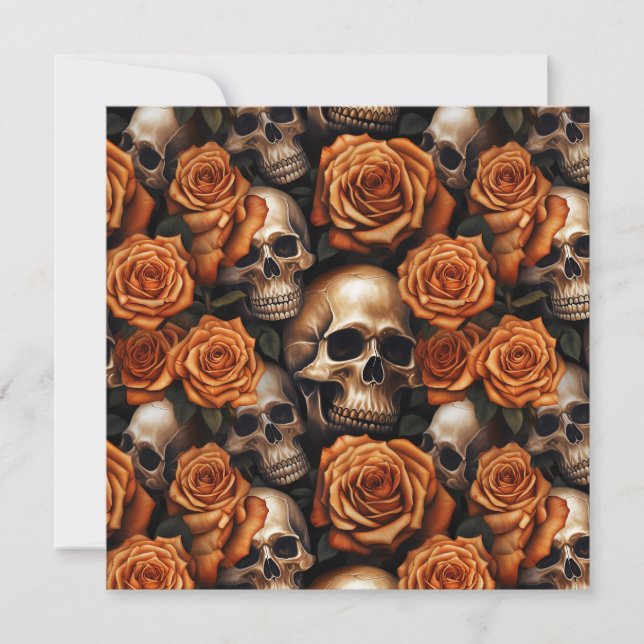Un diseño de la serie A Skull and Roses 9 (Anverso)