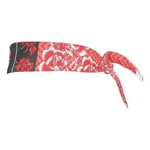 un diseño de papel pintado rojo y negro