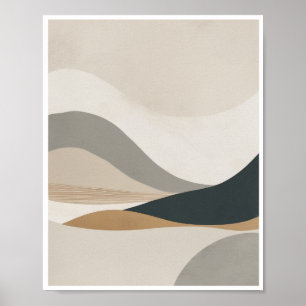 un diseño minimalista de arte abstracto poster de