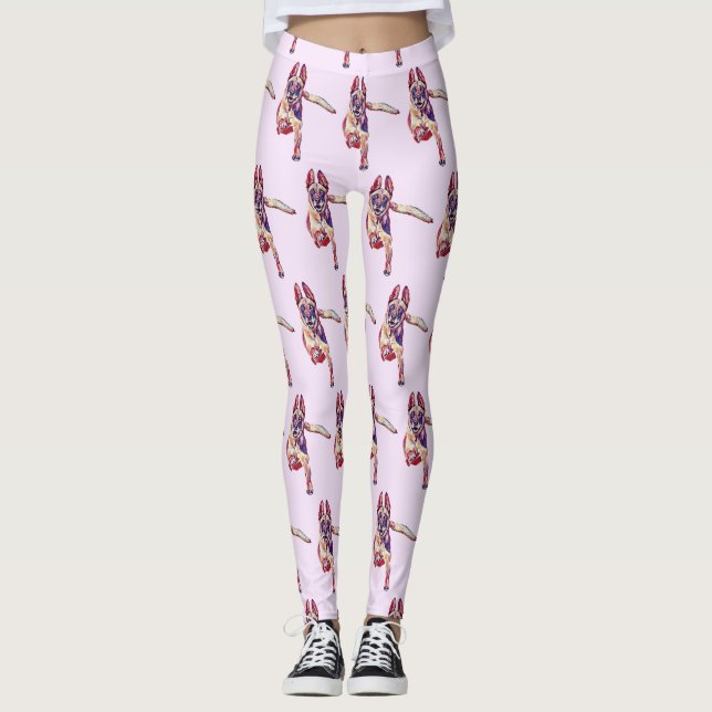 Un divertido dibujo de las leggings malinesas belg (Anverso)