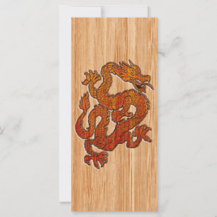 Un dragón en el bambú oriental