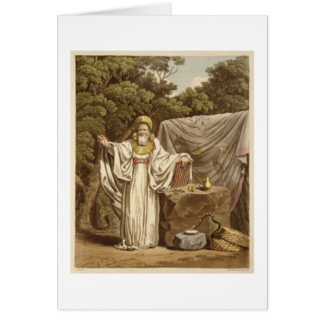 Un druida del arco en su hábito judicial, grabado (Frente)