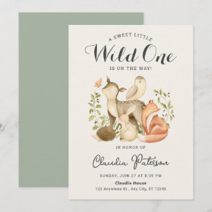 Un dulce pequeño y salvaje Boho Woodland Animals