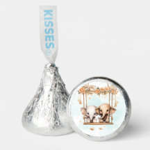 Un elefante de bebé lindo género Neutral Twin Baby