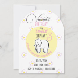 Un elefante encantador. Invitación