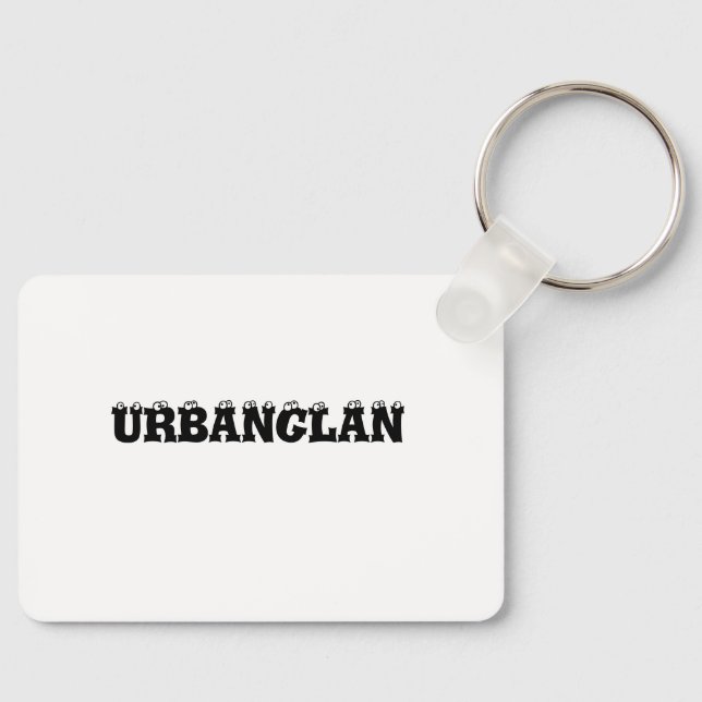 Un elegante llavero con diseño URBANGLAN (Anverso)