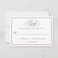 Un elegante matrimonio RSVP