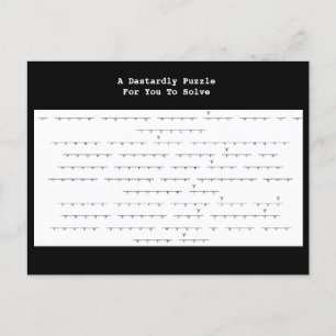 Un enigma cobarde de una postal de Rick Roll