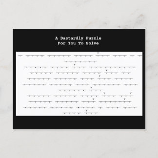 Un enigma cobarde de una postal de Rick Roll