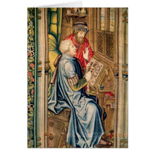 Un escribano que escribe una cuenta