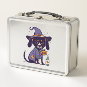 Un espeluznante perro de enfermería listo para oct