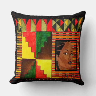 Un estallido del Cojín decorativo de Kwanzaa Throw