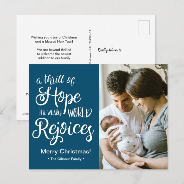 Un estremecimiento de Esperanza Niño en Navidad Az (Anverso / Reverso)