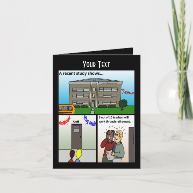 Un estudio reciente muestra una tarjeta de felicit (Anverso)