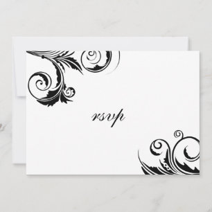 Un evento de nexo negro - tarjetas rsvp