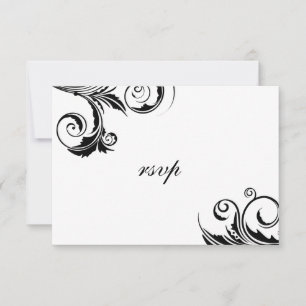 Un evento de nexo negro - tarjetas rsvp