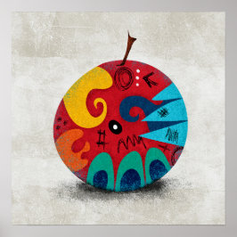 Un extraño arte mural Poster de Apple
