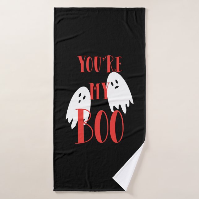 Un fantasma de Halloween (Toalla de baño)