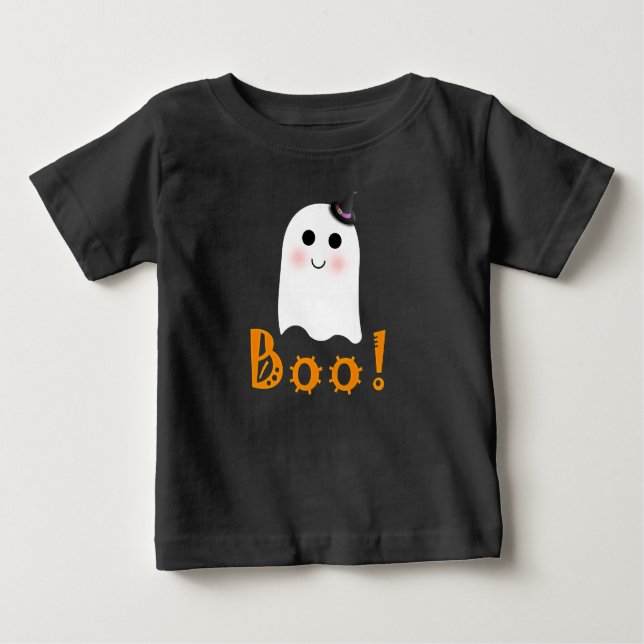 Un fantasma muy amable, una camiseta bebé de Hallo (Anverso)