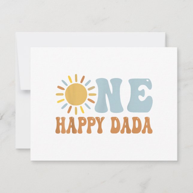 Un feliz Dada del primer viaje de cumpleaños a su  (Anverso)