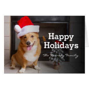 Un feliz y festivo Pembroke Welsh Corgi